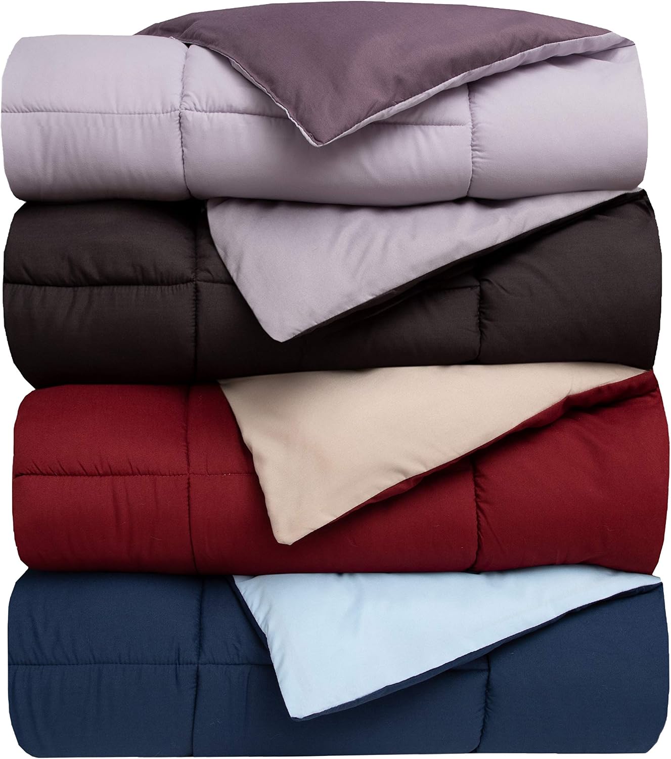 Elite Home Products Reversible Down Alternative Solid Blankets Elite Home Products Reversible Down Alternative Solid Blankets