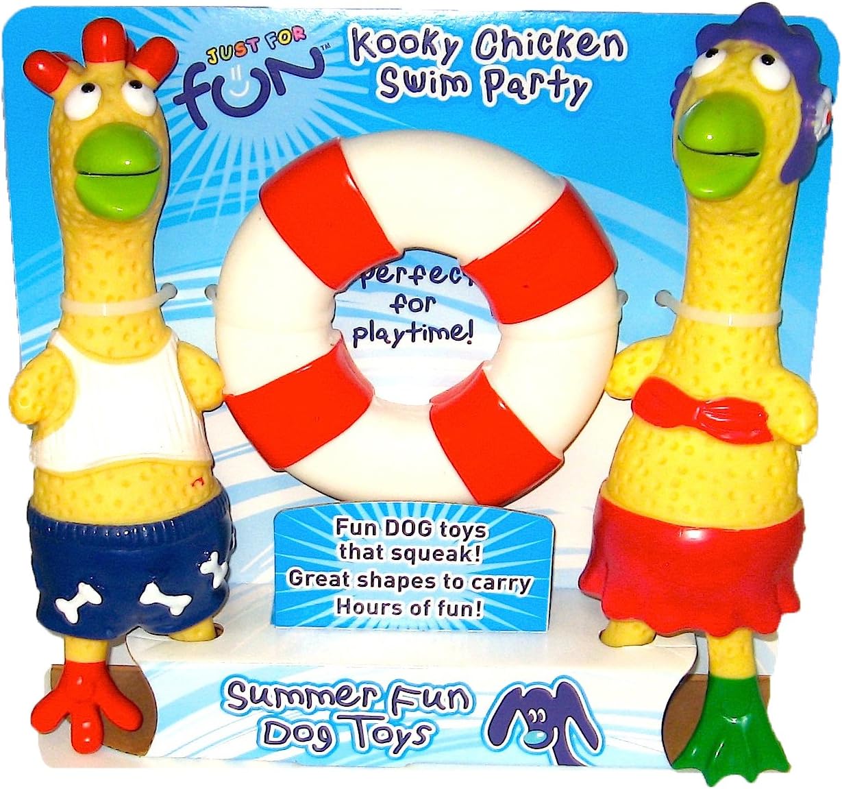 kooky chicken dog toy