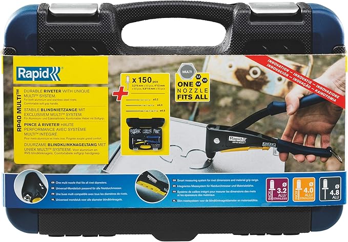 Amazon Com Rapid 5001127 Rp40 Multi Hand Riveter With Case Home Improvement