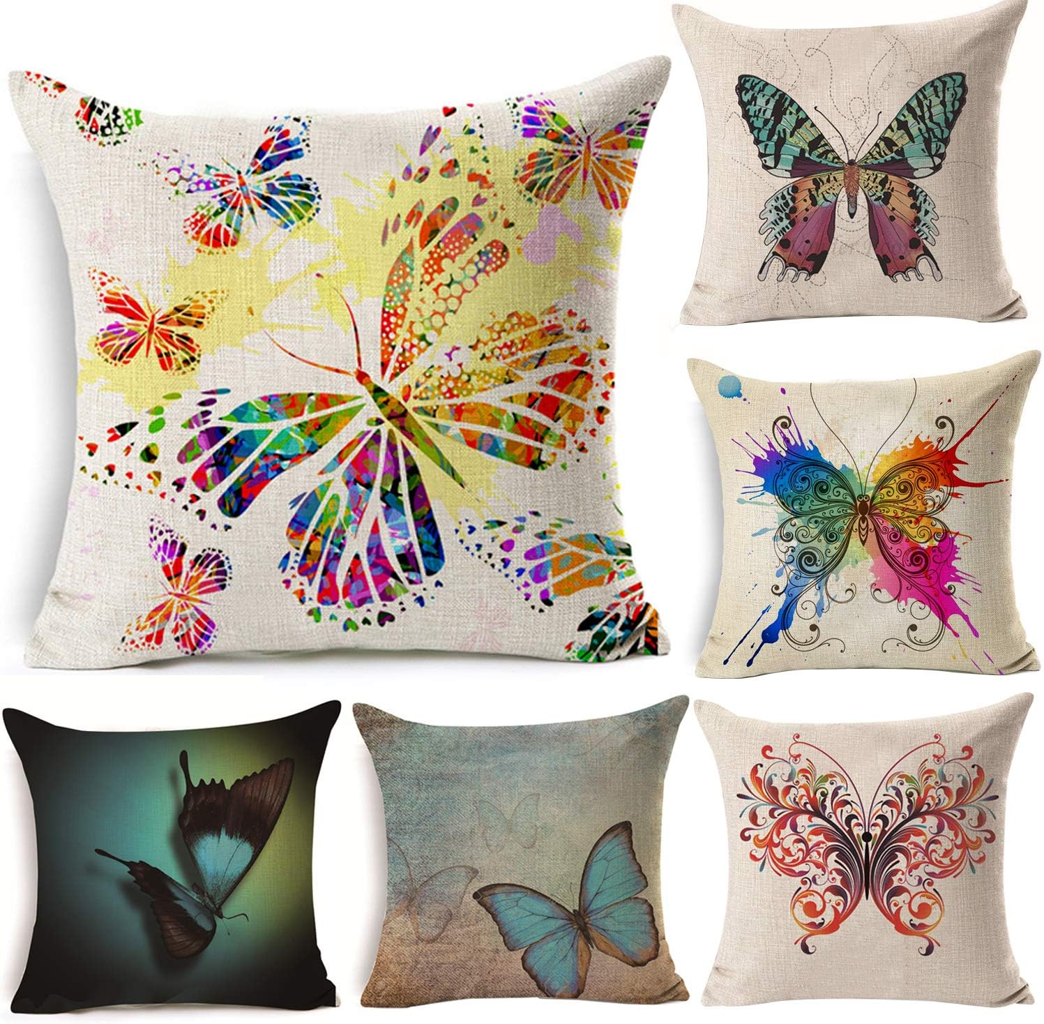 Thmyo Pillow Covers,Polyester Cushion Covers For Sofa Couch Bed 18 X 18