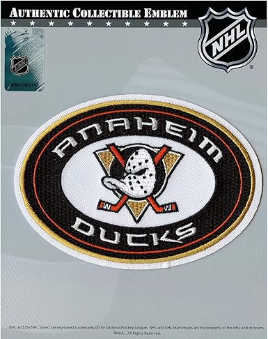 Amazon Com Anaheim Ducks Jersey Patch Alternate Team Embroidered Clothing