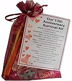 Smile Gifts UK 13th Anniversary Survival Kit Gift (Great Novelty Present for Thirteenth Anniversary or Wedding Anniversary for Boyfriend, Girlfriend, Husband, Wife)