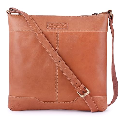 Kaveri1999 Genuine Leather Side, Sling Bag Brown Colour