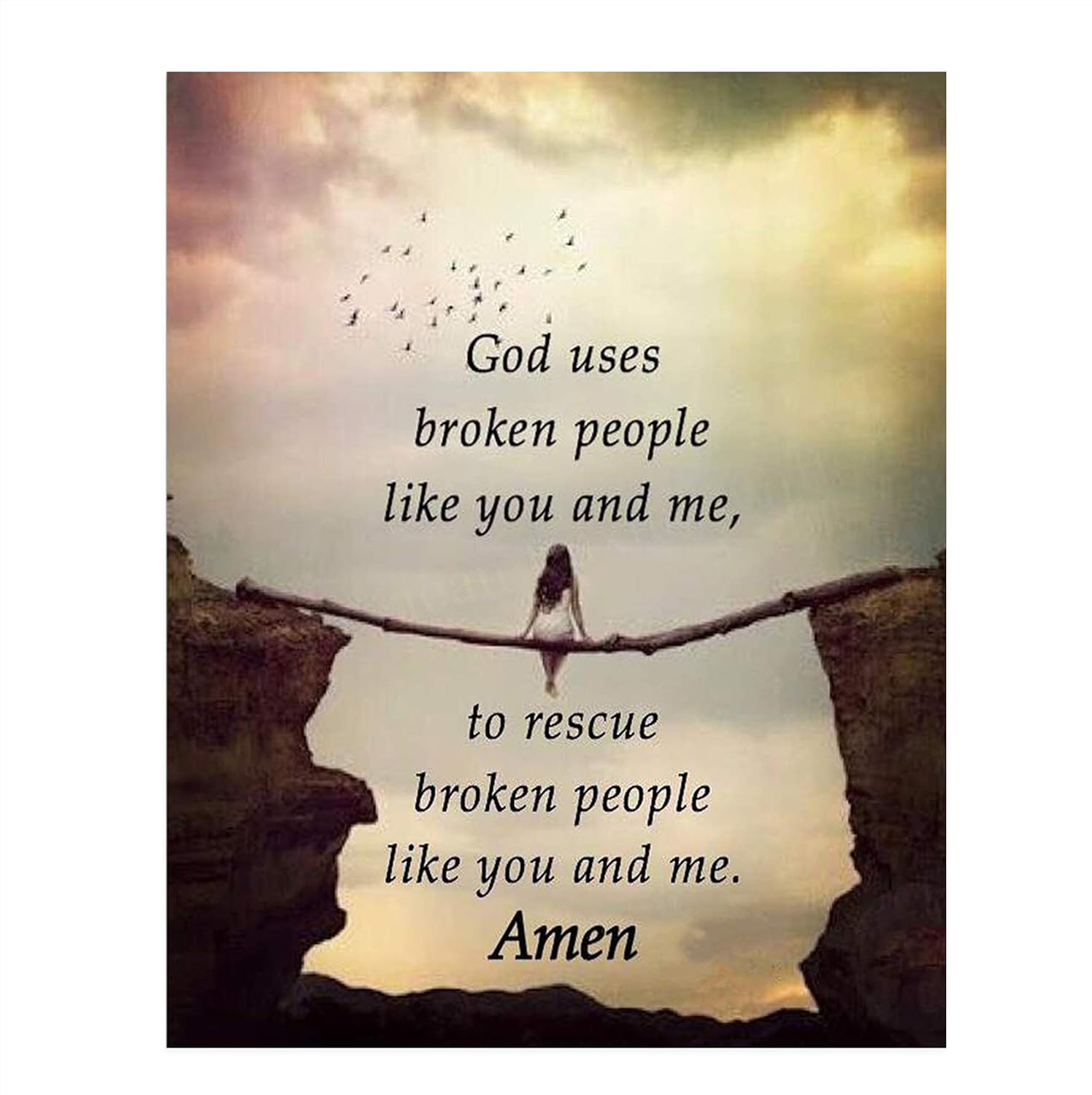 Amazon.com: "God Use Broken People Like You and Me- Amen"- Spiritual