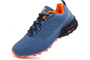 Unitysow Trail Running Shoes Mens Trekking Hiking Shoes Outdoor Walking Sports Sneakers Lightweight Non-Slip All-Terrain Athl