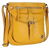 LEDERBUCK Real Leather Crossbody Handbags & Purses for Women - Crossover over the Shoulder Bag