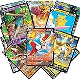 Pokemon Cards 50 Card Assorted Lot with Guaranteed V Pokemon