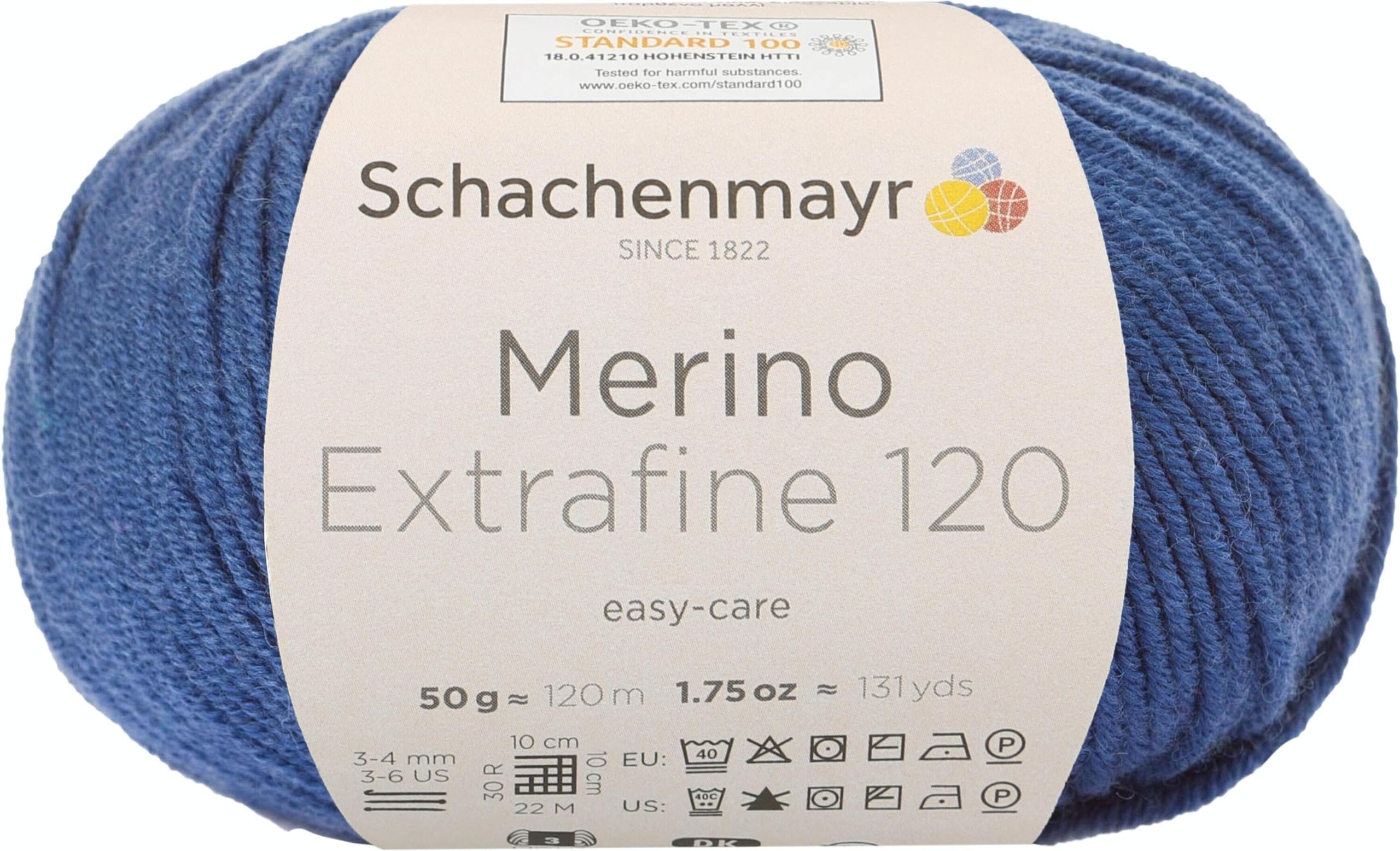 Schachenmayr Merino Extrafine 120, 50 g Blue Nile Hand Knitting Yarn