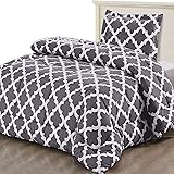 Utopia Bedding Printed Comforter Set (Twin/Twin XL, Grey) with 1 Pillow Sham - Luxurious Brushed Microfiber - Down Alternativ