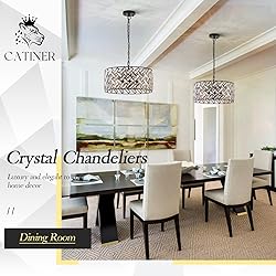 Crystal Ceiling Light Black Modern Chandelier