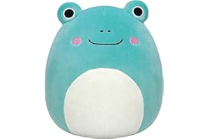 Squishmallows Original 12-Inch Ludwig Teal Frog with Mint Green Belly - Medium-Sized Ultrasoft Official Jazwares Plush