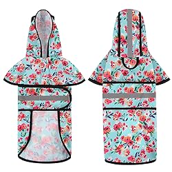 HDE Dog Raincoat Jacket Reflective Adjustable