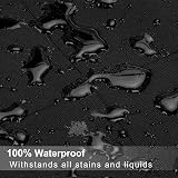 SHINE HAI Dog Car Seat Cover Waterproof Nonslip Hammock Black 54 x 58 view 6