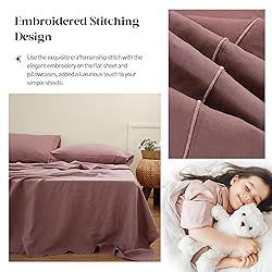 Simple&Opulence 100% Pure Linen Sheet Set Full
