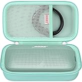 BOVKE Hard Travel Speaker Case for Bose New SoundLink Flex Speaker (2nd Gen) / Bose SoundLink Flex Bluetooth Portable Speaker, Mesh Pocket for Bose Speaker Charger, Charging Cables, Alpine Sage