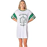 Harry Potter Women's Hogwarts All Houses Quidditch Nightgown Pajama Shirt Dress