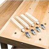 LUMBER JACK WB1520D4 Heavy-Duty Hardwood Workbench 1520x620mm 7" Vise view 4