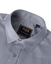 J.VER Men's Dress Shirts Solid Long Sleeve Stretch