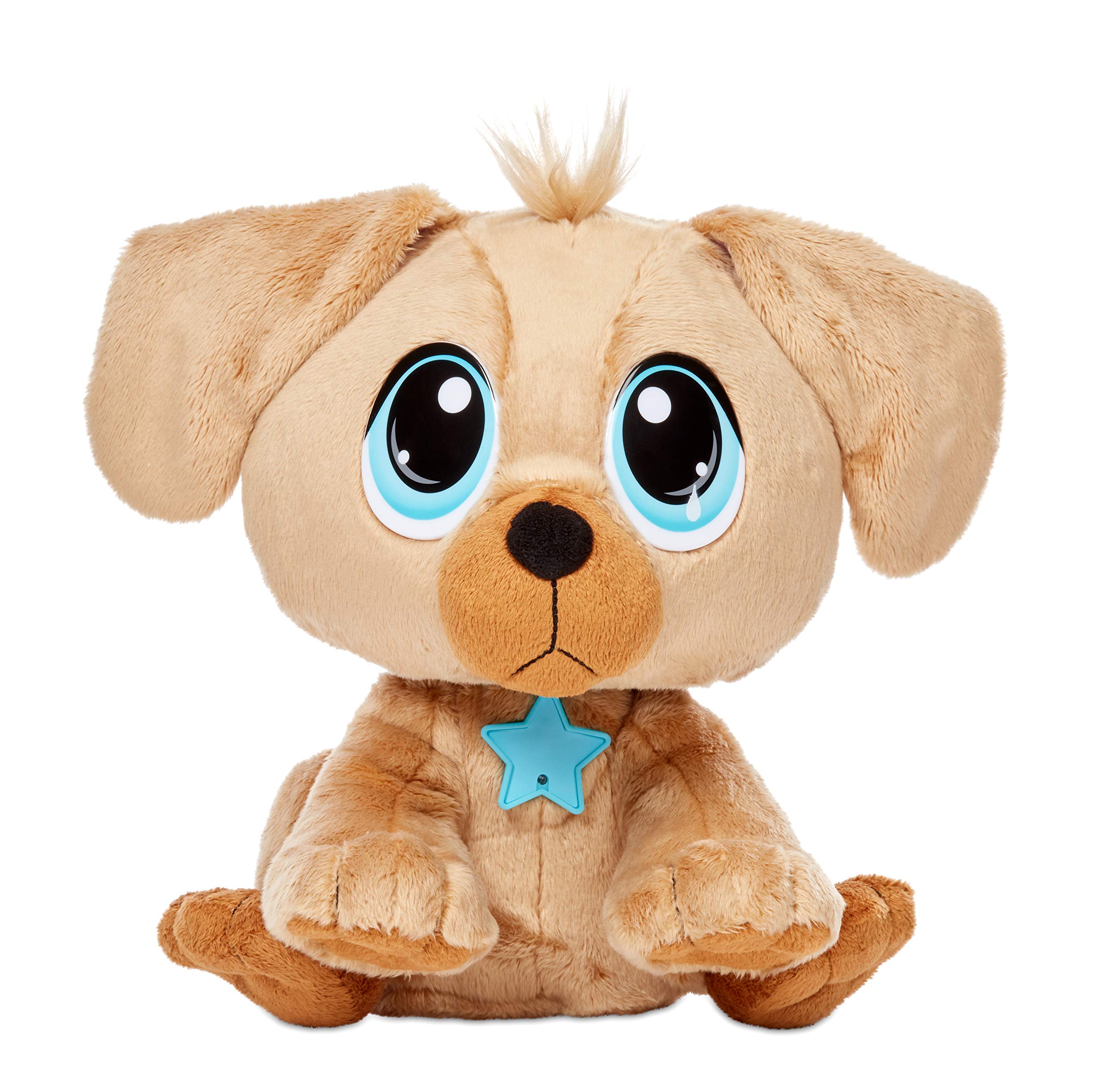 Little Tikes Rescue Tales Animals to Adopt-Golden Retriever-Interactive Soft Toy, Hug, Movement & Sounds - Personalised House, Necklace, ID Tag, Collectable-3+, 655258E5C, Multicolor
