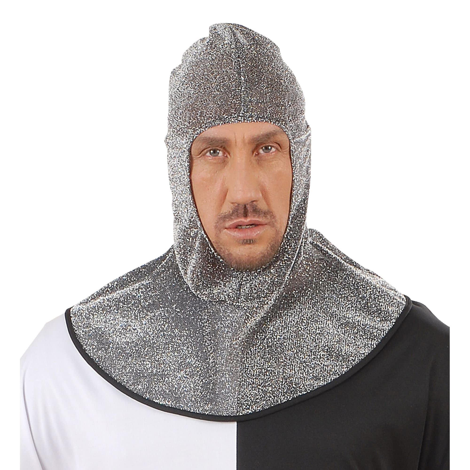 Medieval Warrior Hood Metallic Accessory for Middle Ages Fancy Dress