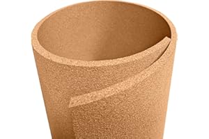 Manton Cork Premium Cork Roll - 4' x 6' x 1/4", 100% Natural Facing Grade Material for Bulletin Boards, Decorative Photo and Message Push Pin Displays - Perfect for Home, School, and Office