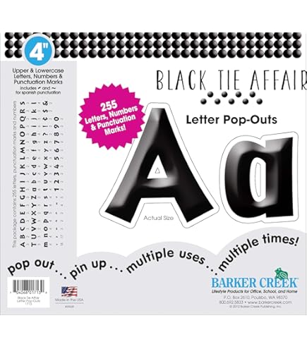 Trend Basic - Bacheca con lettere dell'alfabeto, multicolore