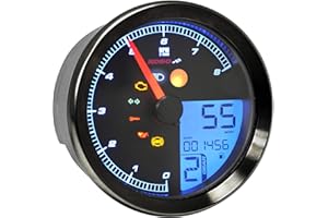 Koso North America BA051310 TNT-B Multi-Function Gauge - Black Bezel