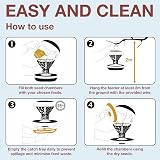 Swissinno Bird Feeders Hanging Station Davos No Mess Dual Chamber Seed Tray view 7