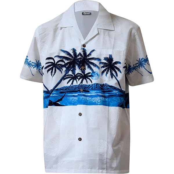 thumbnail image 2 of Favant Hawaiian Shirts For Men - Lightweight Quick-Dry Beach Shirts With Coconut Buttons 2 of 11