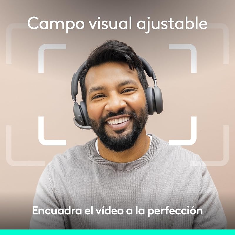 Webcam Brio 4K, chamadas de vídeo, cancelamento de ruído do microfone, correção automática de iluminação HD, Microsoft Teams, Zoom, Google Voice, Google Meet, PC/Mac/portátil/Macbook - Grafite