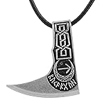 LANGHONG 1PCS Norse Vikings Axe TIWAZ/TYR Rune
