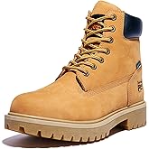 Timberland PRO Men's Direct Attach 6 Inch Steel Safety Toe Insulated Waterproof Industrial Work Boot, Wheat Nubuck, 10.5 M