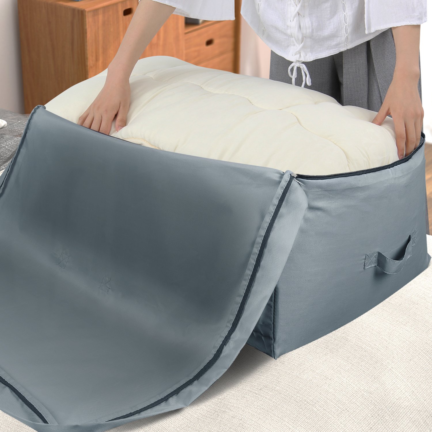 Lifewit Large Capacity Under Bed Storage Bag with Clear Windown Oxford