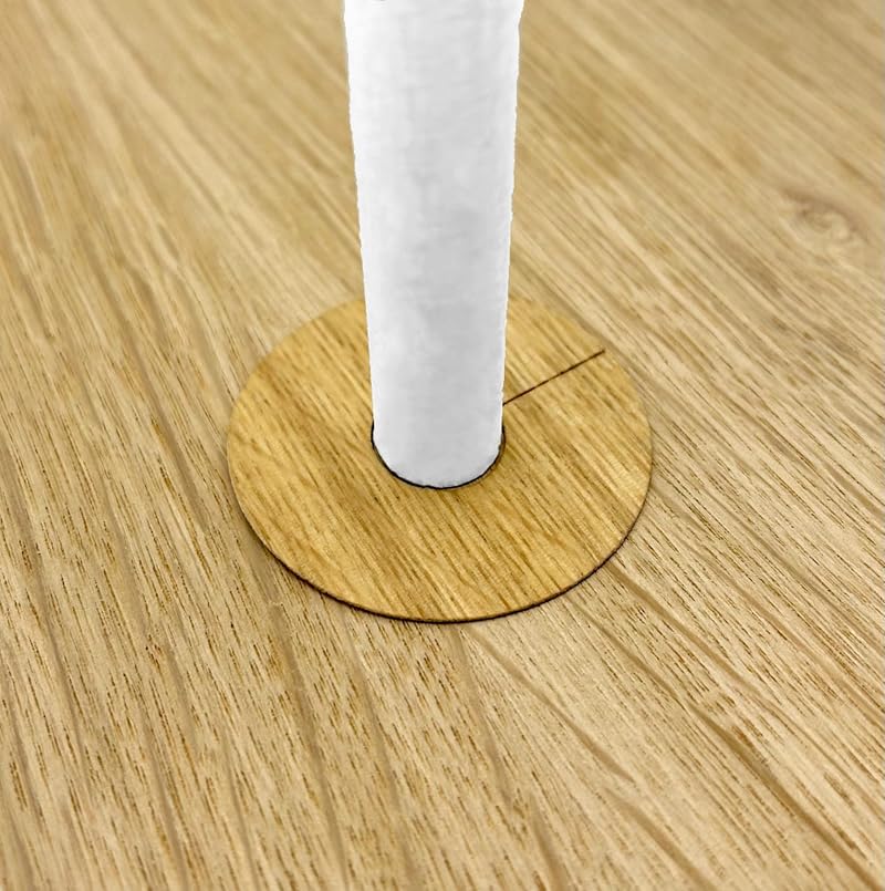Baelea Natural Oak Radiator Pipe Covers 15mm Laminate Wood Floor Collars Self