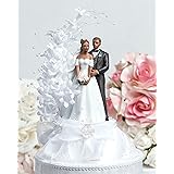 Wedding Collectibles Pearl Side Arch Classic African American Cake Topper