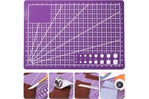 LOKUNN A5 Self Healing Cutting Mat Double Sided, Small Cutting Mat Great for Scrapbooking, Quilting, Fabric, Sewing Crafts Projects