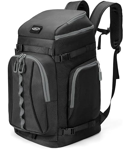 OnedayHI Ski Boot Bag, 65L Waterproof Ski Snowboard Boots Air Cushion Shoulder Pad Skiing Gear Bag Travel Backpack For Ski Helmets, Goggles&Accessories Men&Women, Boot Bags - Canada
