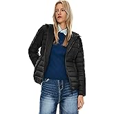 Orolay Women's Packable Down Jacket Hooded Ultra Light Weight Short Puffer Coat with Pockets