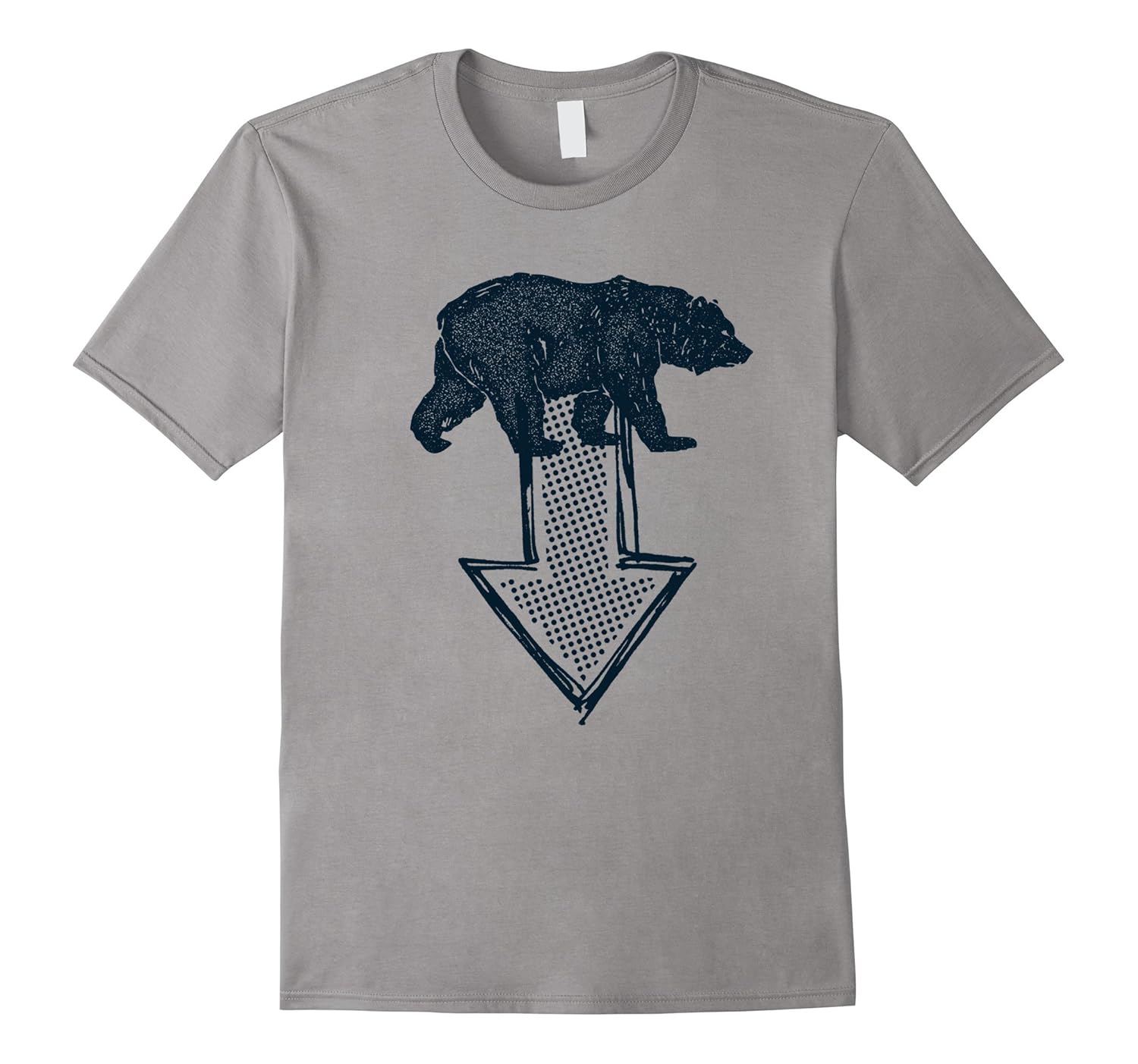 Blue Bear and Down Arrow Custom Classic T Shirt-ANZ