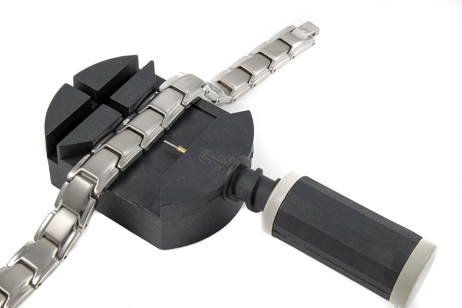 Elegant Titanium Magnetic Therapy Bracelet Pain Relief for Arthritis and Carpal Tunnel (Silver): Health & Personal Care