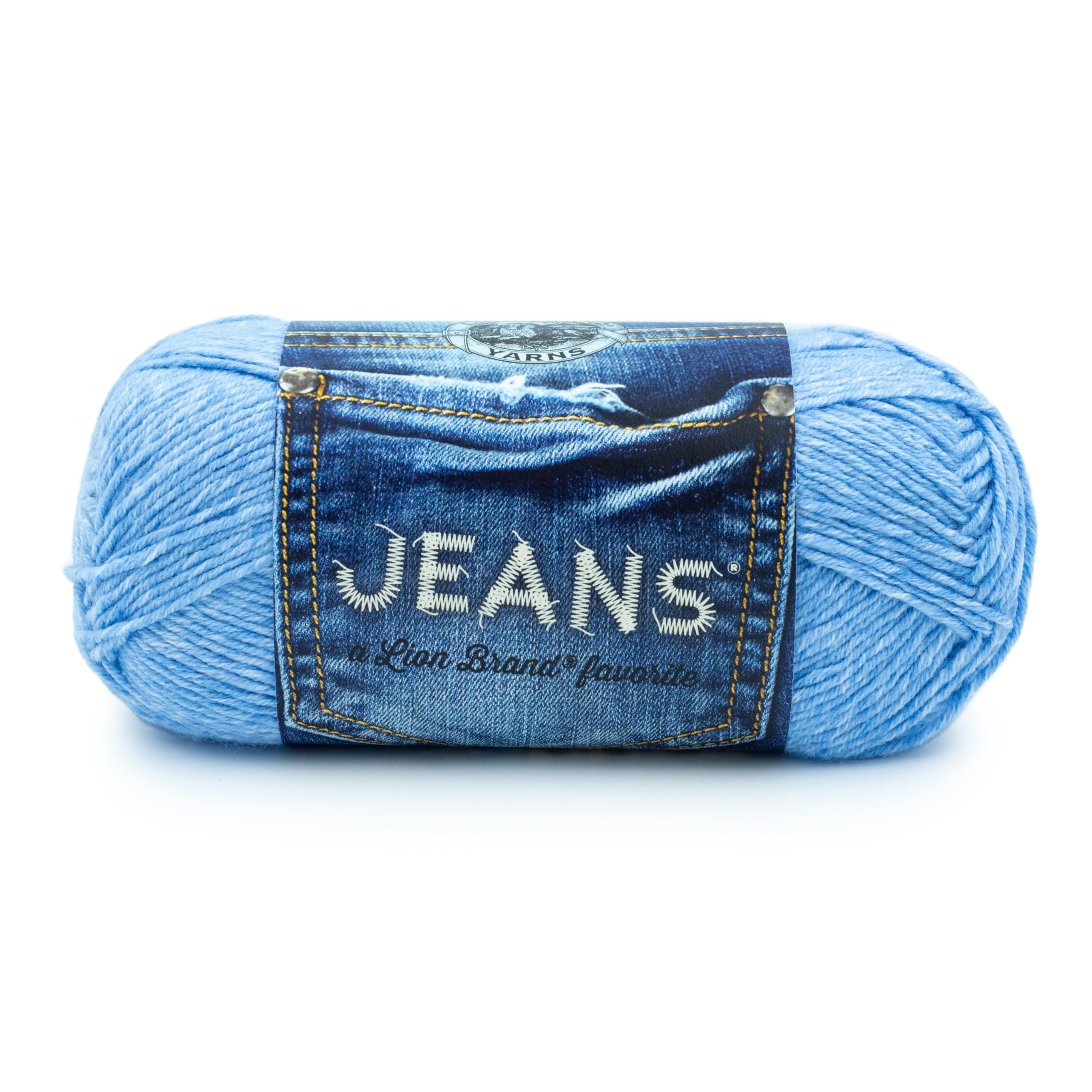 Lion Brand Yarn 505-105 Jeans Yarn, Faded,17.78 x 7.62 x 7.62 cm