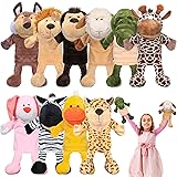 Wettarn 10 Pcs Animal Hand Puppets 12 Inch Soft