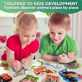QUOKKA Puzzles For 2-3 Year Olds 8 Large Floor Puzzles Farm Animals view 4