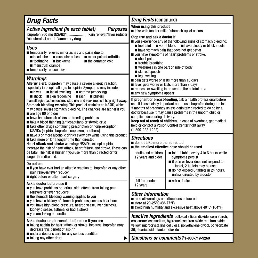 34 Ibuprofen Warning Label Labels Design Ideas 2020