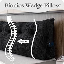 ZOEMO Large Bolster Triangular Headboard Wedge