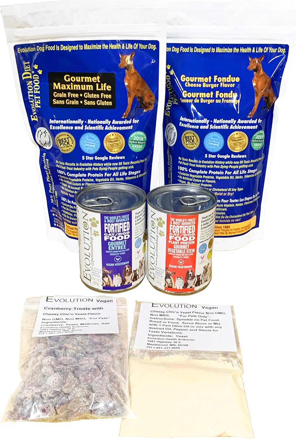 evolution vegan dog food