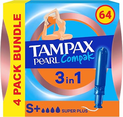 Tampax Pearl Compak Super Plus Tampons 4x16 CT - Fragrance Free