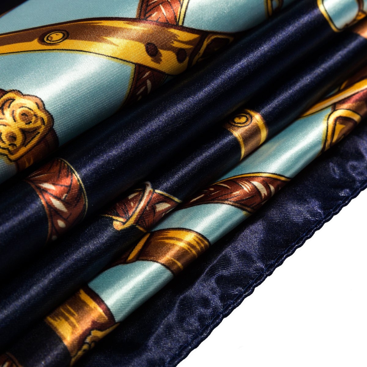 Flowomen Women\'s Silk Scarf colorful Square Large Neckerchief Daily Luxury Fashion Wrap (Black2)