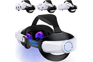 KawayeReal Head Strap for Meta Quest 3/3S/2, Elite Strap Replacement with Upgraded Soft Cushion Pad, Adjustable & Lightweight VR Headset Accessory for Enhanced Support