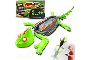 Wall Climbing RC Chameleon Toy for Kids, Rechargeable Remote Control Lizard Toy with LED Eyes, Dual Mode Floor & Wall Driving